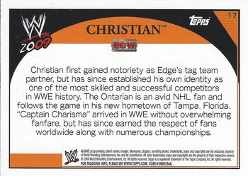 2009 Topps WWE #17 Christian  Back