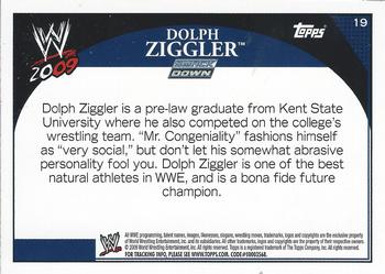 2009 Topps WWE #19 Dolph Ziggler  Back