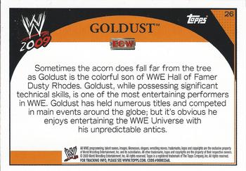2009 Topps WWE #26 Goldust  Back