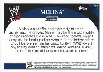2009 Topps WWE #27 Melina  Back