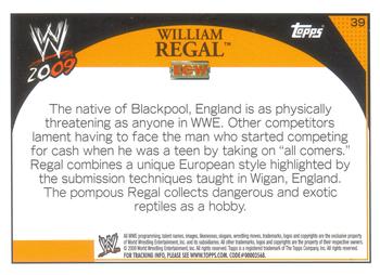 2009 Topps WWE #39 William Regal  Back