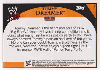 2009 Topps WWE #9 Tommy Dreamer  Back