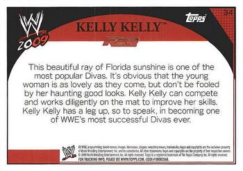 2009 Topps WWE #34 Kelly Kelly  Back