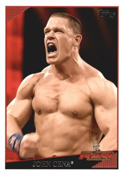 2009 Topps WWE #38 John Cena  Front