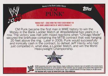 2009 Topps WWE #79 CM Punk  Back