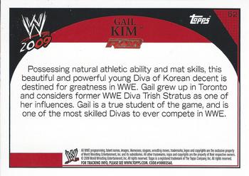 2009 Topps WWE #52 Gail Kim  Back