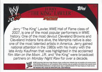 2009 Topps WWE #53 Jerry The King Lawler  Back