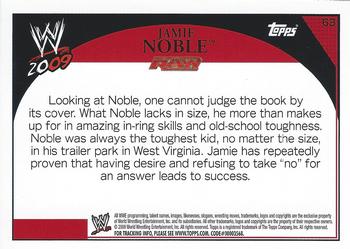 2009 Topps WWE #63 Jamie Noble  Back