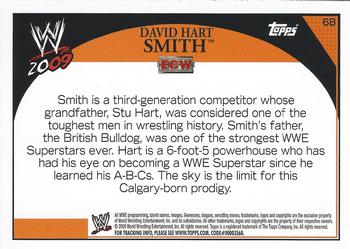 2009 Topps WWE #68 David Hart Smith  Back