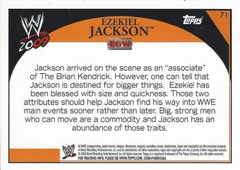 2009 Topps WWE #71 Ezekiel Jackson  Back