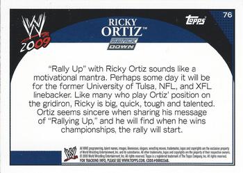 2009 Topps WWE #76 Ricky Ortiz  Back
