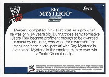 2009 Topps WWE #7 Rey Mysterio  Back