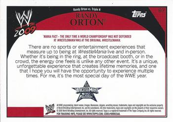 2009 Topps WWE #87 Randy Orton  Back