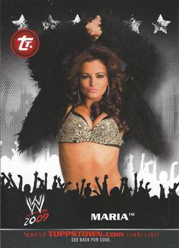 2009 Topps WWE - ToppsTown #TT15 Maria  Front