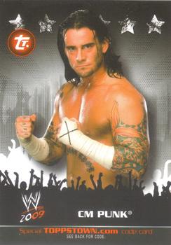 2009 Topps WWE - ToppsTown #TT5 CM Punk  Front