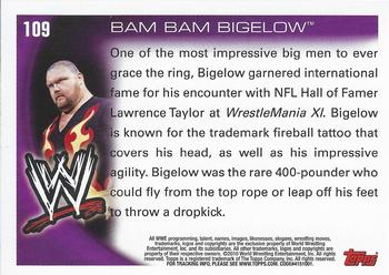 2010 Topps WWE #109 Bam Bam Bigelow  Back