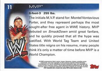 2010 Topps WWE #11 MVP  Back