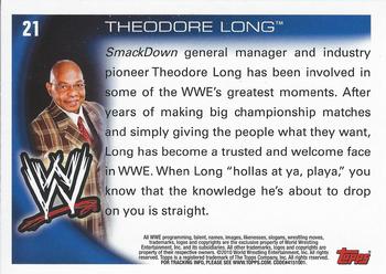 2010 Topps WWE #21 Theodore Long  Back