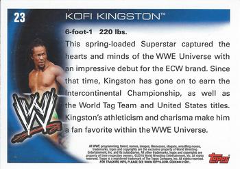 2010 Topps WWE #23 Kofi Kingston  Back