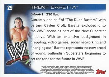 2010 Topps WWE #29 Trent Baretta  Back