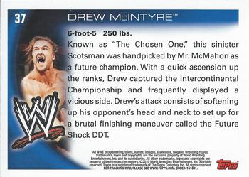 2010 Topps WWE #37 Drew McIntyre  Back