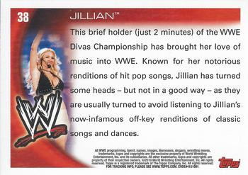 2010 Topps WWE #38 Jillian  Back