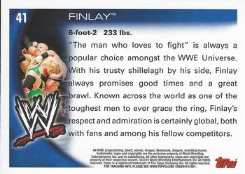 2010 Topps WWE #41 Finlay  Back