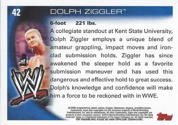 2010 Topps WWE #42 Dolph Ziggler  Back