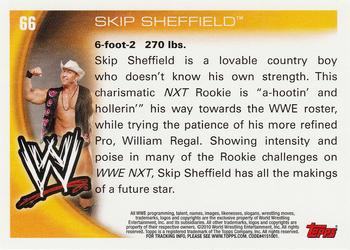 2010 Topps WWE #66 Skip Sheffield  Back