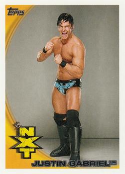 2010 Topps WWE #72 Justin Gabriel  Front
