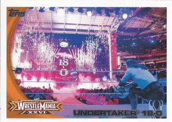 2010 Topps WWE #73 Undertaker 18-0  Front