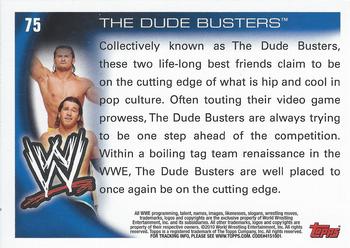 2010 Topps WWE #75 The Dude Busters  Back