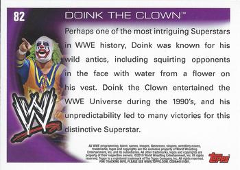 2010 Topps WWE #82 Doink the Clown  Back