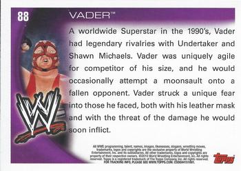 2010 Topps WWE #88 Vader  Back