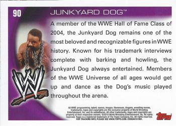 2010 Topps WWE #90 Junkyard Dog  Back