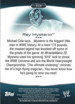 2010 Topps Platinum WWE #113 Rey Mysterio  Back