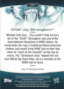 2010 Topps Platinum WWE #117 Chief Jay Strongbow  Back