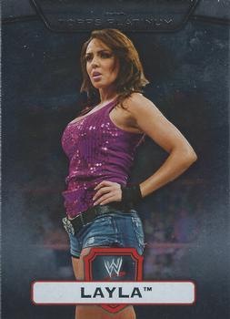 2010 Topps Platinum WWE #28 Layla  Front