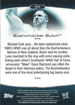 2010 Topps Platinum WWE #35 Bushwhacker Butch  Back