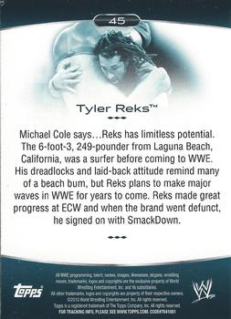 2010 Topps Platinum WWE #45 Tyler Reks  Back