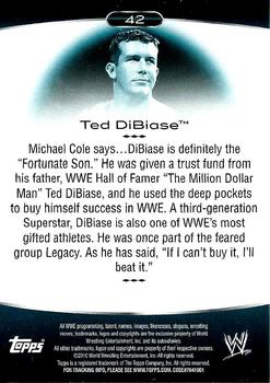 2010 Topps Platinum WWE #42 Ted DiBiase Jr.  Back