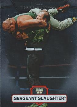 2010 Topps Platinum WWE #62 Sgt. Slaughter Front