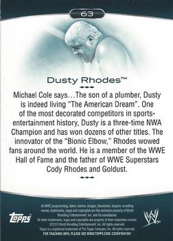 2010 Topps Platinum WWE #63 Dusty Rhodes  Back
