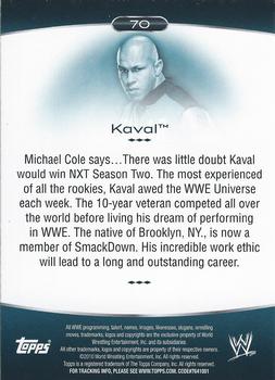 2010 Topps Platinum WWE #70 Kaval  Back