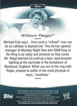 2010 Topps Platinum WWE #84 William Regal  Back
