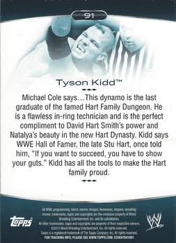 2010 Topps Platinum WWE #91 Tyson Kidd  Back