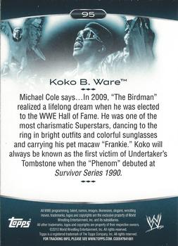 2010 Topps Platinum WWE #95 Koko B. Ware  Back