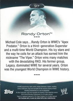 2010 Topps Platinum WWE #97 Randy Orton  Back