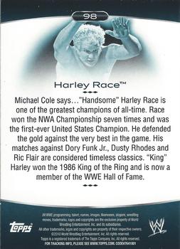 2010 Topps Platinum WWE #98 Harley Race  Back