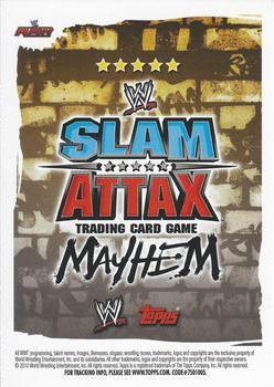 2010 Topps Slam Attax WWE Mayhem #NNO Chris Jericho Back